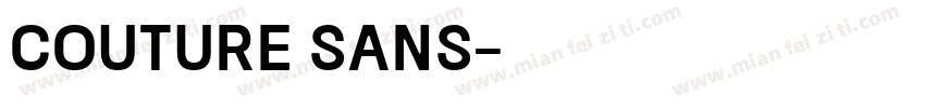 Couture Sans字体转换